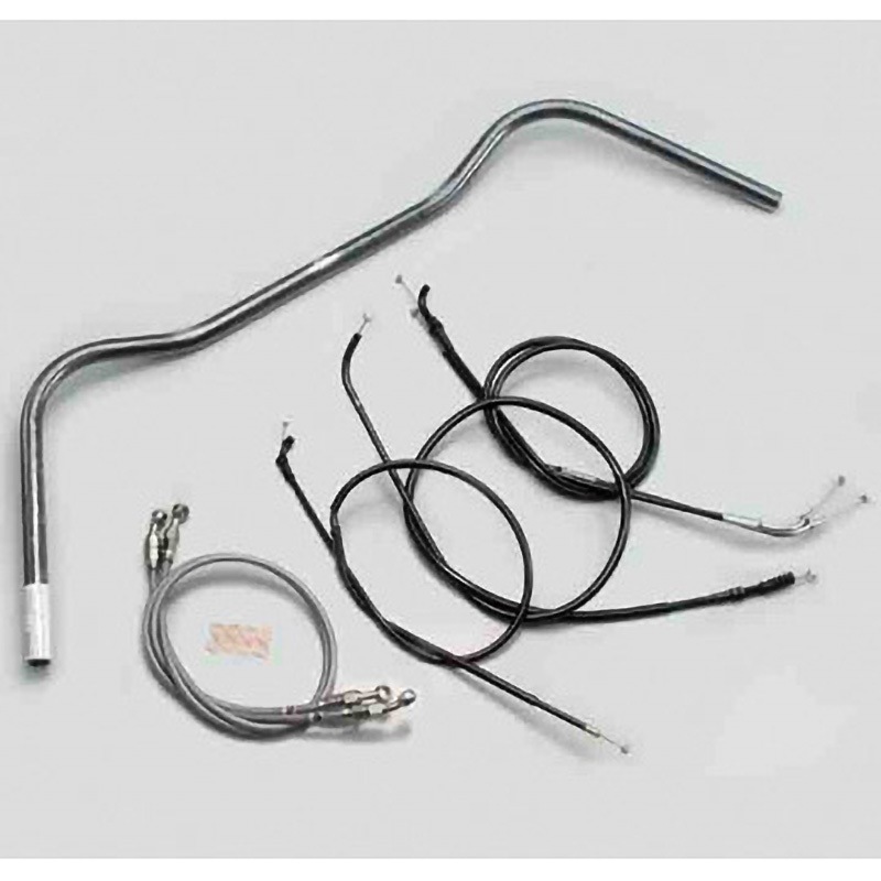 H707-075B ワイドローオールド2型 ハンドルSET ハリケーン ブラック色 適合車種ゼファー400/χ   H707-075B