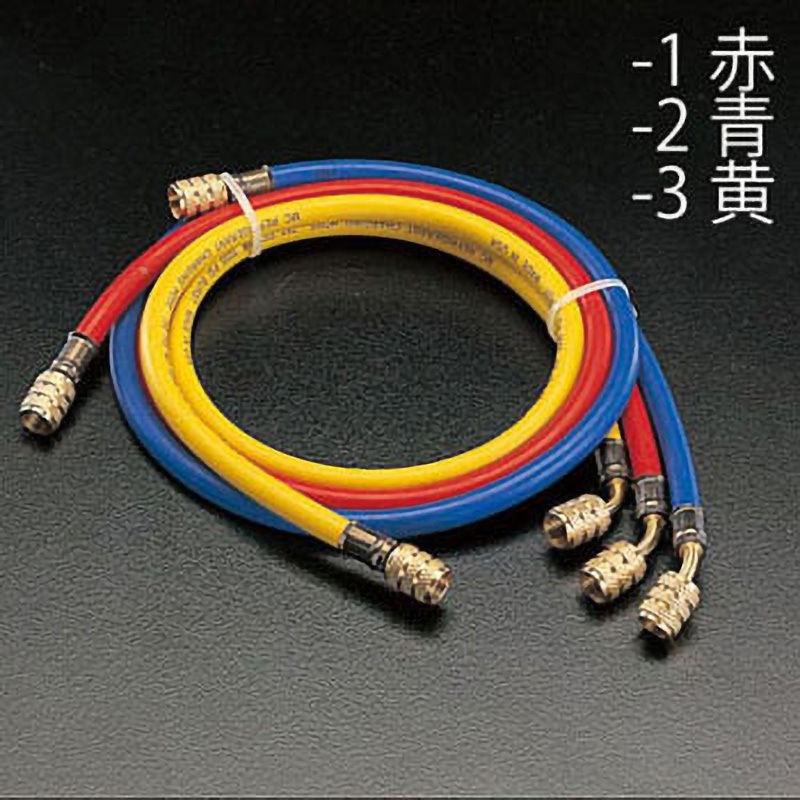 EA104LP-3 150cm[R407c] チャージングホース[黄] 1個 エスコ 【通販モノタロウ】