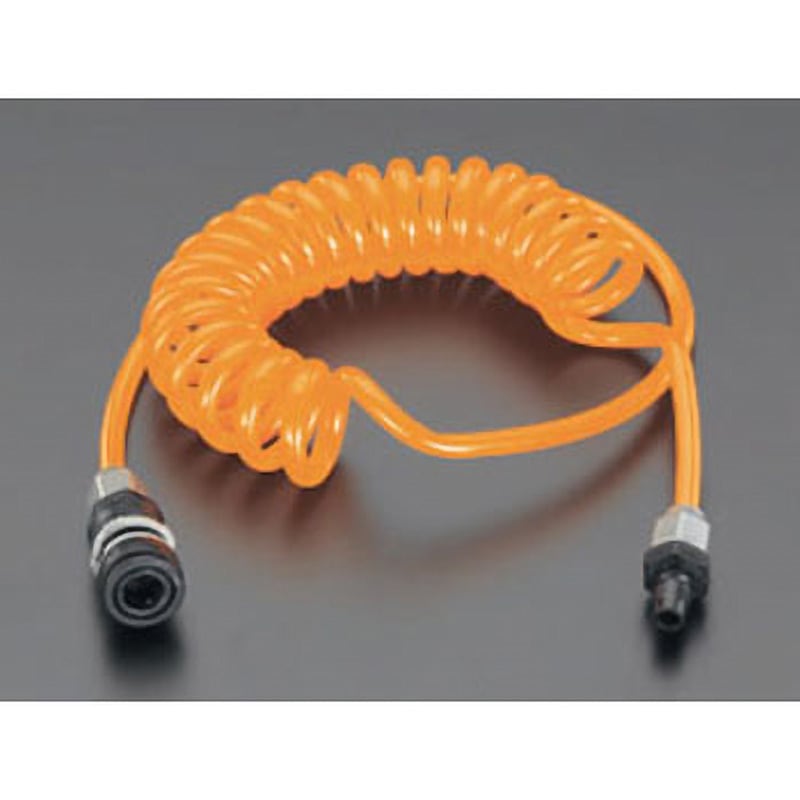 EA125CA-10 10m カプラーツキ ウレタンカールホース エスコ 内径5mm外径8mm 1本 EA125CA-10
