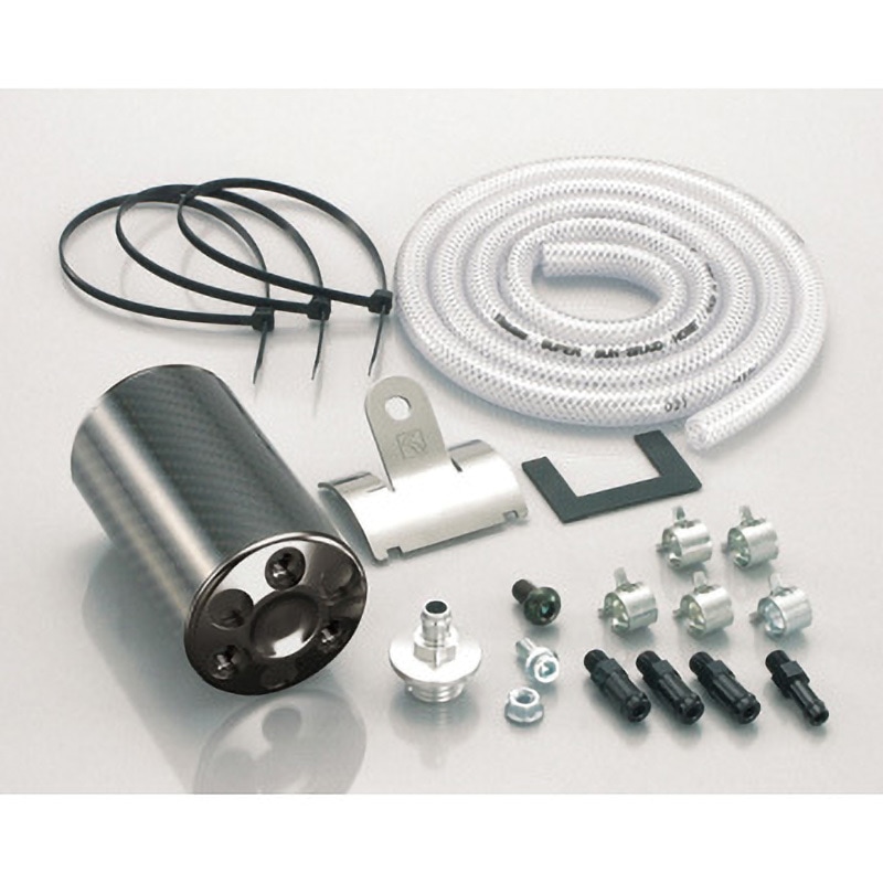 616-1122200 カーボンキャッチタンク(TYPE-X)ブラック 1個 KITACO 【通販モノタロウ】