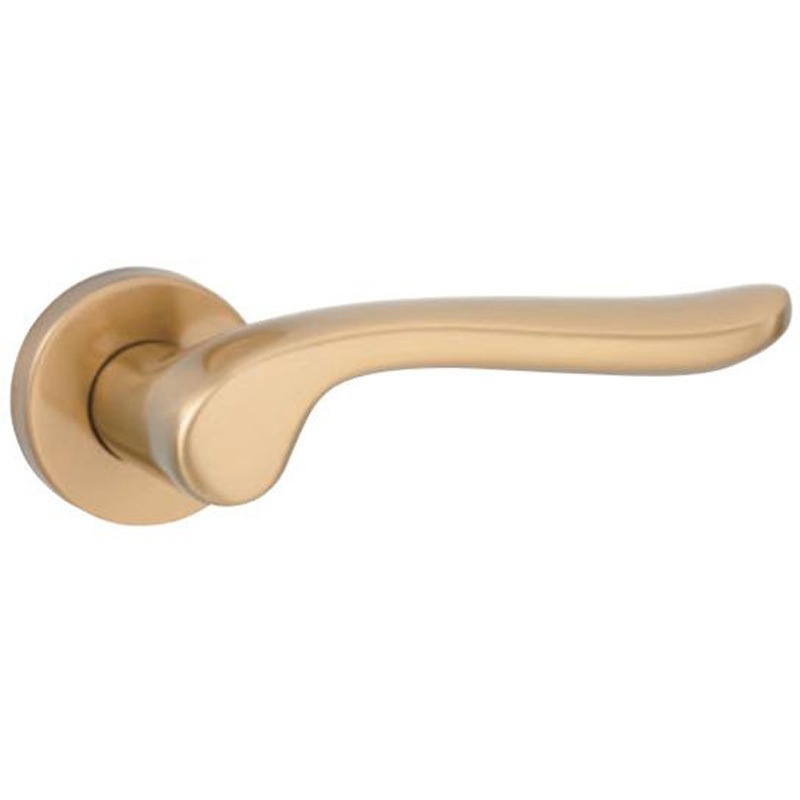 LVS-42-F5D-SG ハイレバーNo．42 GFシリンダー錠+レバーハンドルセット GIKEN(川口技研) 丸座(セパレート)タイプ LVSケース錠仕様 適合扉厚28～40mm  LVS-42-F5D-SG