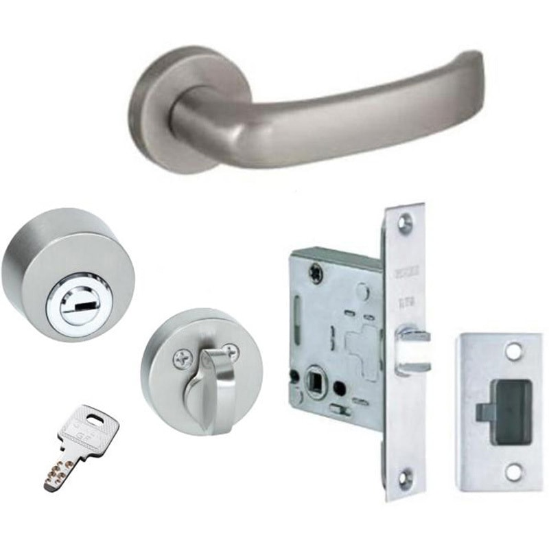 LVS-43-F5D-N ハイレバーNo．43 GFシリンダー錠+レバーハンドルセット