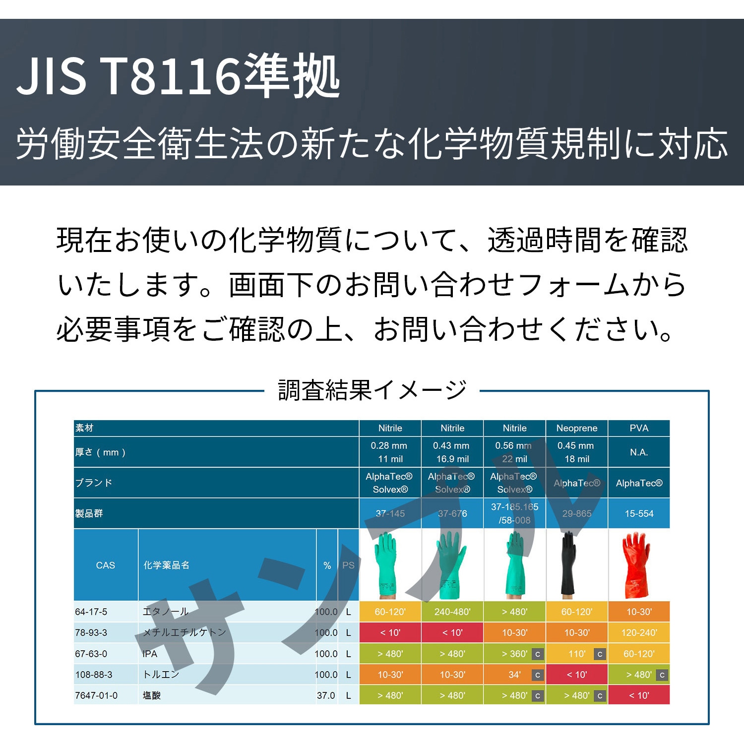 37-676-LL 耐薬品手袋 アルファテックソルベックス 37-676 アンセル 1