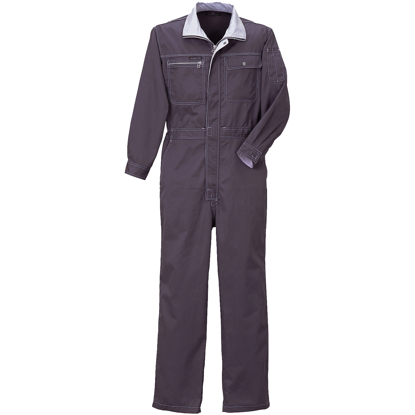 660 長袖ツナギ クレ被服 混率(%):ポリエステル65・綿35 チャコールグレー色 袖丈65cm