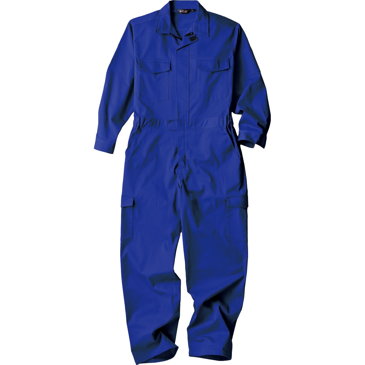 1170 帯電防止生地長袖ツナギ クレ被服 ブルー色 袖丈66cm