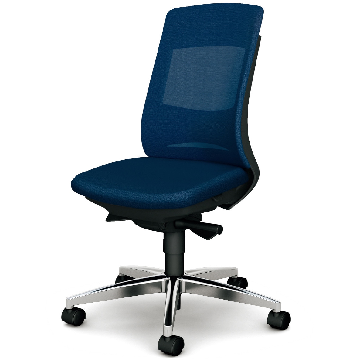 KC-BN34MKL DB BeneS メッシュタイプ ダークグレーフレーム ハイバック プラス[家具] ナイロン双輪キャスター 材質アルミ脚 肘なし ネイビー色   KC-BN34MKL DB 45,487円