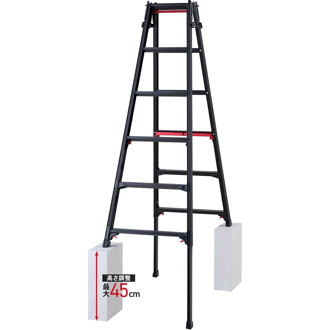 RYRLB-18 はしご兼用伸縮脚立(上部操作タイプ) 長谷川工業 天板高さ