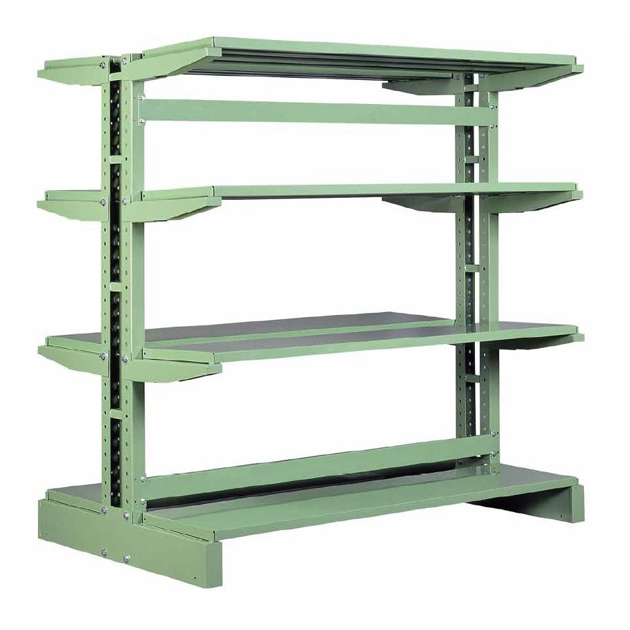 CR-11W4 キャンチラック中量型(250kg/段/単体) サカエ グリーン色 単体