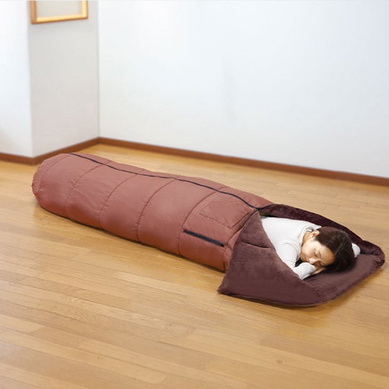 04331 あったか5WAYトリプルウォーム寝袋 ファミリー・ライフ ブラウン