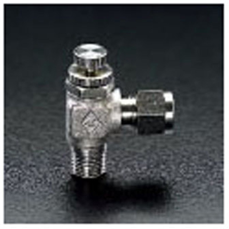 EA425DG-62 6mmx1/4インチ ニードルバルブ エスコ 材質(本体)SUS316 アングル R(PT)×ホース接続