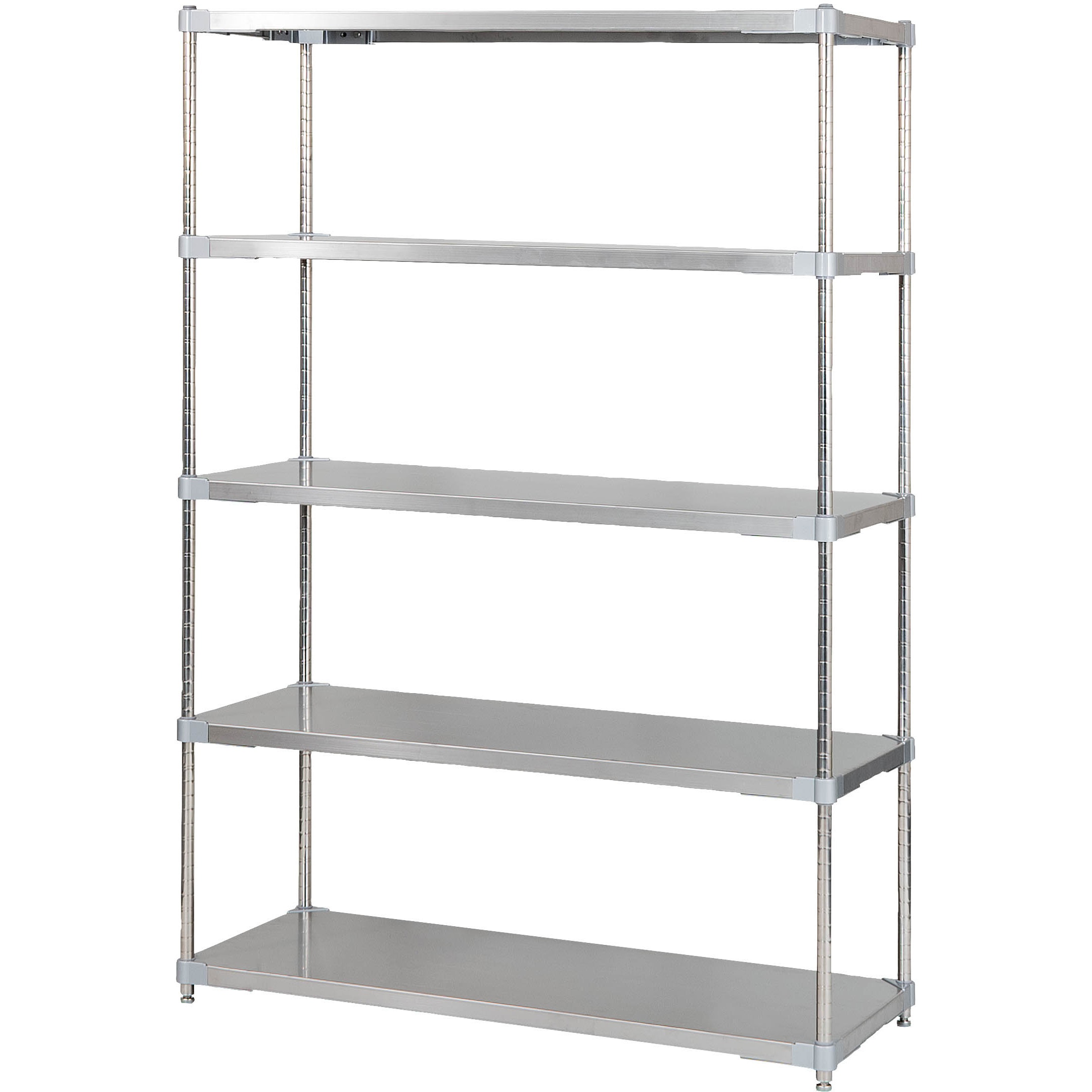 GSS5-46120 ステンレスシェルフW120×D46 プロフェイス 5段   GSS5-46120