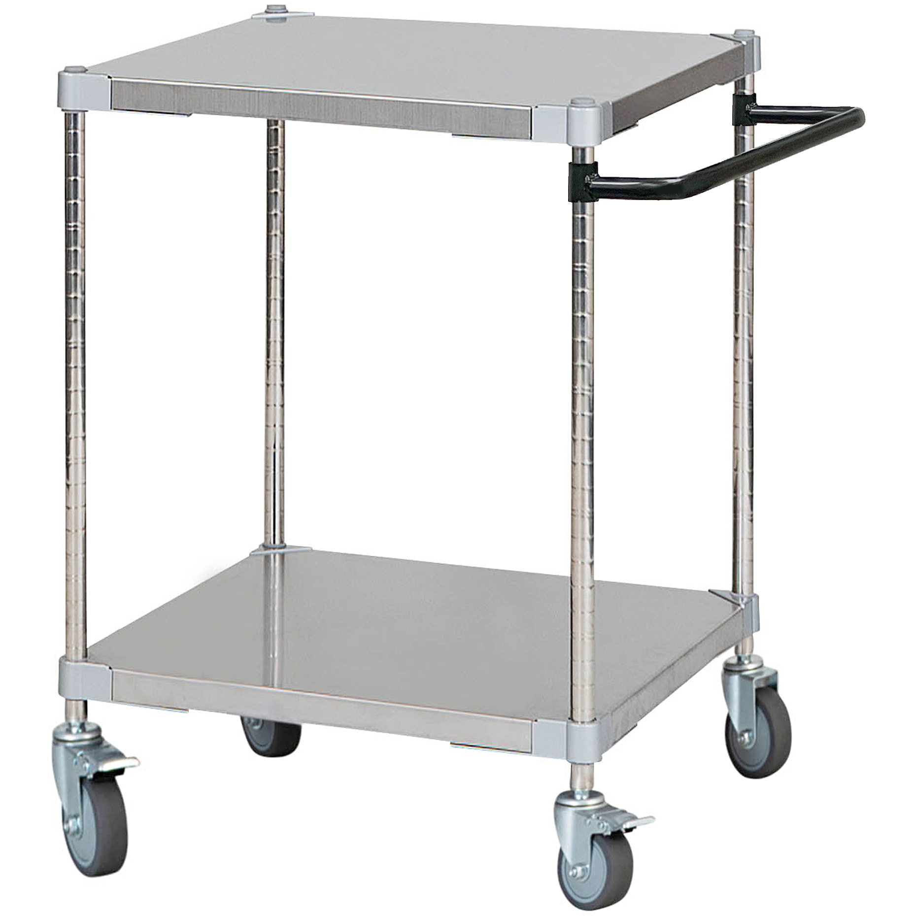 TSSW2-60607BK ステンレスシェルフワゴン 取っ手付 プロフェイス 2段   TSSW2-60607BK