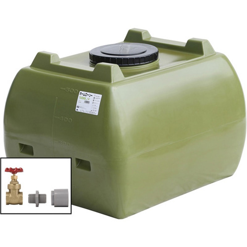 HLT-500(OD)+valve-set25A ホームローリータンク ドレンバルブセット付 HLT-500(OD)+valve-set25A ホームローリータンク ドレンバルブセット付