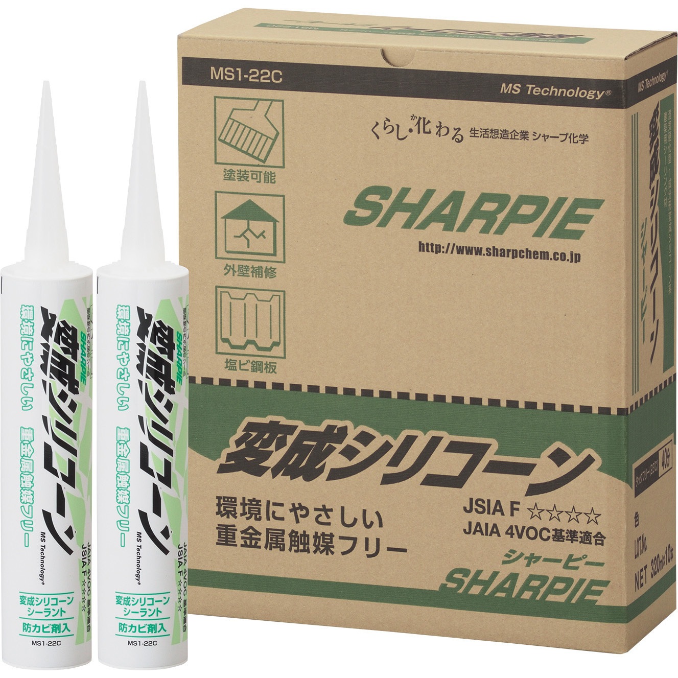 MS1-22C シャーピー 変成シリコーン シャープ化学 1本(320mL) MS1-22C 