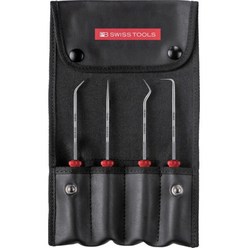 8681.Set ロールアップケース入りピックツールセット 1セット PB SWISS TOOLS(ピービースイスツールズ) 【通販モノタロウ】