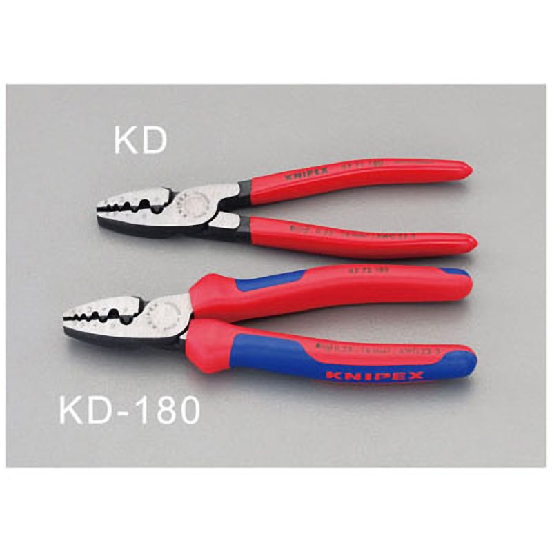 EA538KD 圧着ペンチ[スリーブ用] 1個 エスコ 【通販モノタロウ】