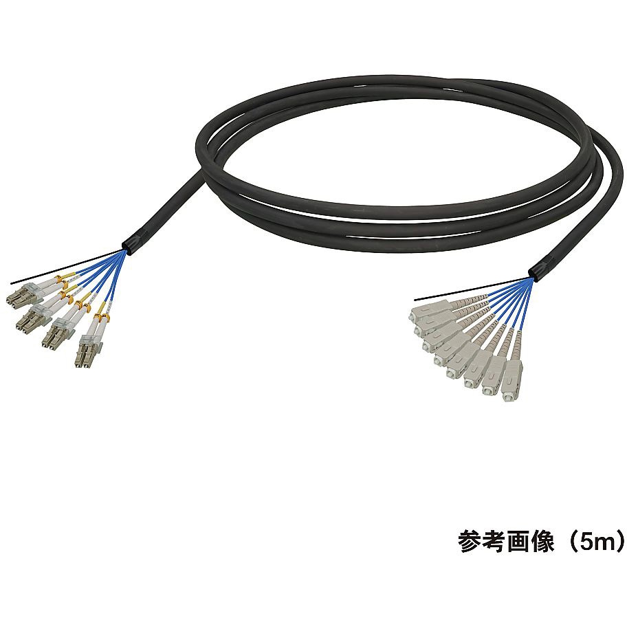 DFC-MMDLCSC-FDL81(6M) マルチモード光ファイバーケーブル LC-SC 8芯