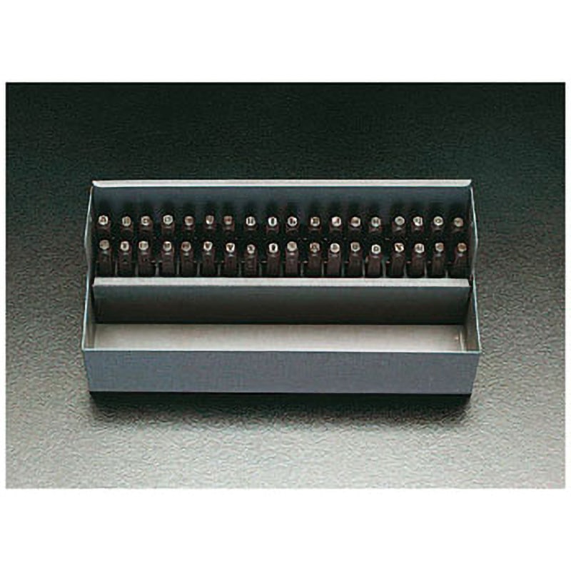 EA591HT-3 英字・数字刻印セット エスコ 文字サイズ3.2mm 1個 EA591HT-3