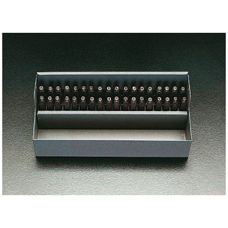 【個人宅配送不可】直送 代引不可 エスコ EA591HT-6  6.4mm英字・数字刻印セット EA591HT6【キャンセル不可】 EA591HT-6 英字・数字刻印セット エスコ 文字サイズ6.4mm 1個 EA591HT