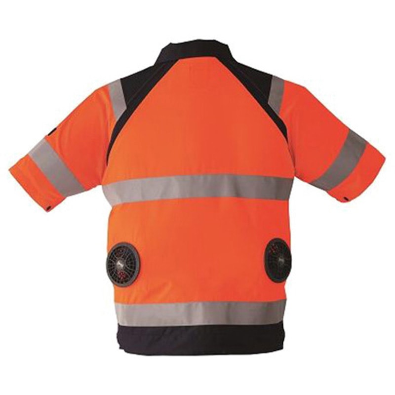 マキタ　空調服　蛍光オレンジ マキタ 空調服 蛍光オレンジ クロダルマ 空調作業服 安全ベスト 作業服