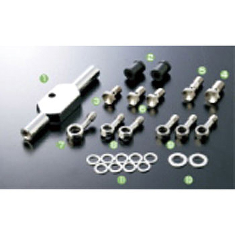 28190001 フィッティングKIT ステンレス [フロント/3本タイプ] 1セット BUILD A LINE(ビルドアライン) 【通販モノタロウ】