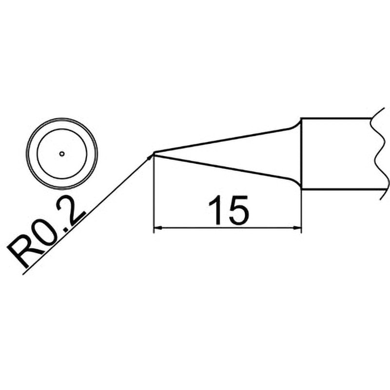 T20-BL こて先(T20・鉛フリーはんだ対応) 1個 白光 【通販サイトMonotaRO】
