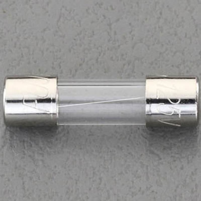 EA758ZX-2 250V 管ヒューズ(Φ5.2×20mm) 1セット(10本) エスコ