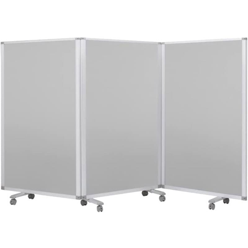 3連スクリーン W2700×D350×H1500 ワイド コマイ クロスグレー色  1組