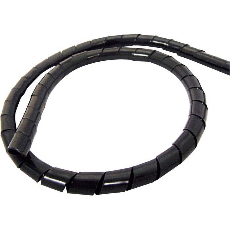 DP-12B ラセンチューブ デンカエレクトロン 黒色 長さ50m 1本