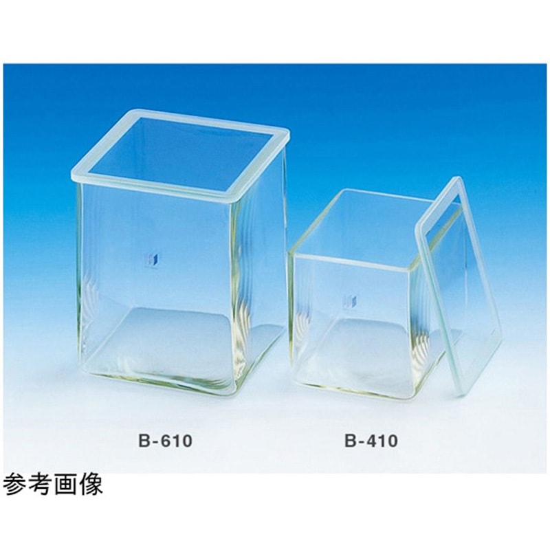 B-610 スライド染色バット 壺 松浪硝子 1個 B-610