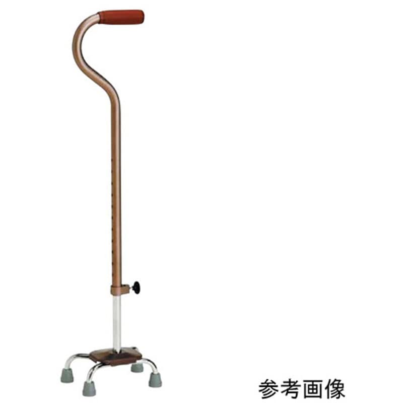 TY142DS-BR アルミ製 四脚杖 スモールベース 子ども用 TY142Dシリーズ 1本 日進医療器(車イス) 【通販モノタロウ】