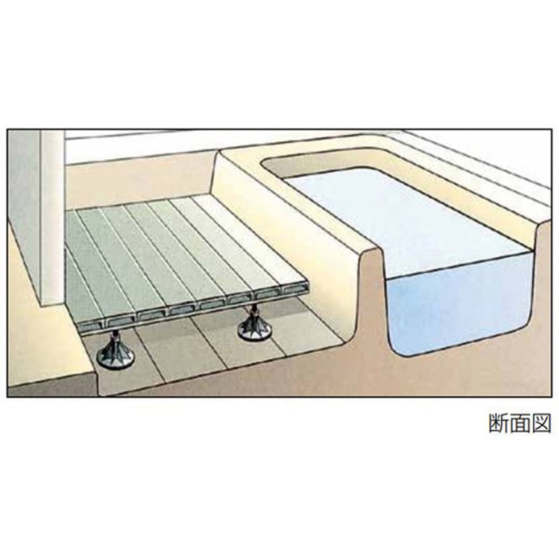 TY558=10 風呂用段差解消すのこ