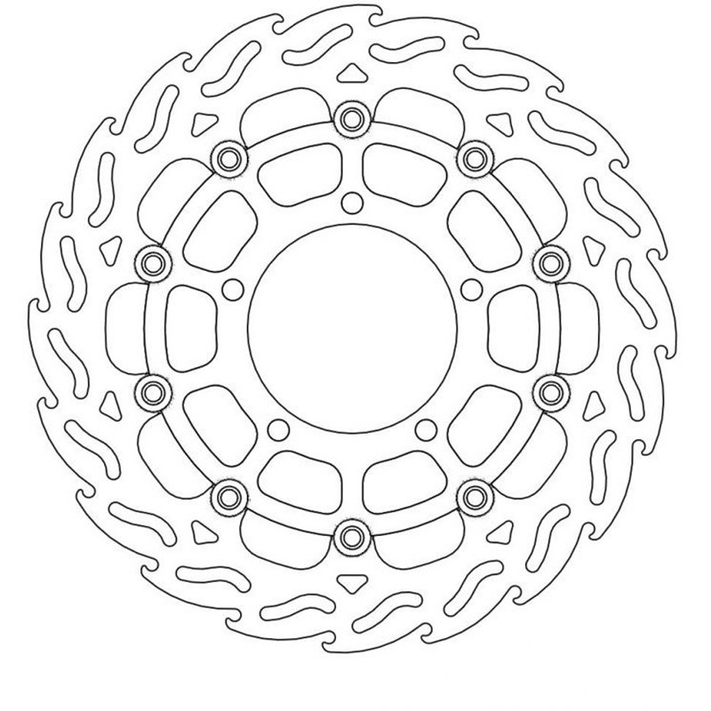MM112050SB フレイム ステンローター Φ310 インナーBLK 1個 MOTO MASTER(モト マスター) 【通販モノタロウ】
