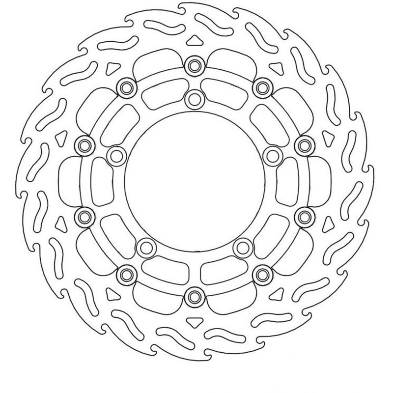 MM112060SB フレイム ステンローター Φ310 インナーBLK 1個 MOTO MASTER(モト マスター) 【通販モノタロウ】