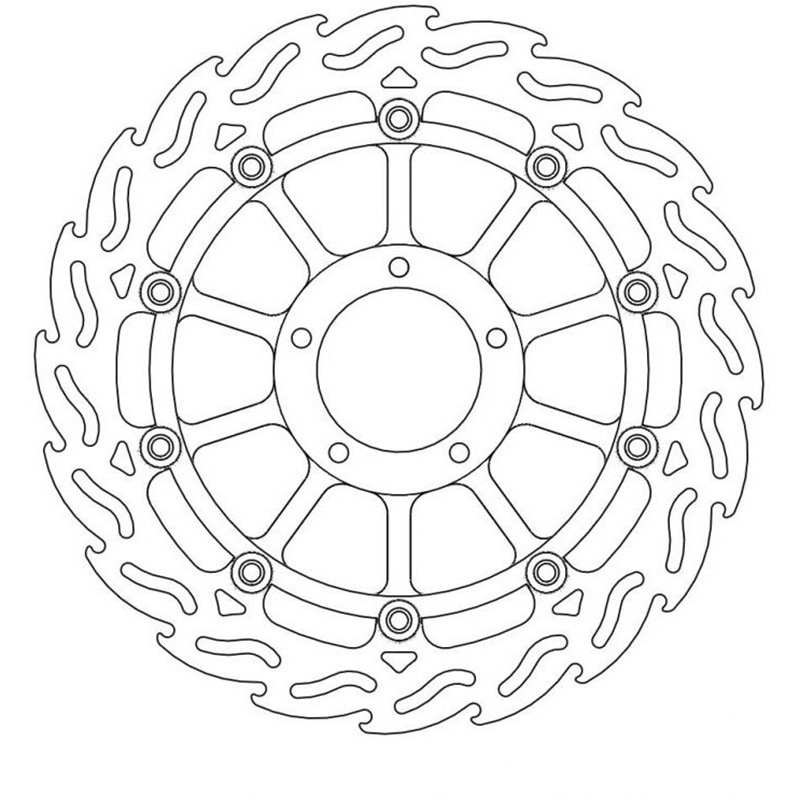 MM113046SB フレイム ステンローター Φ320 インナーBLK 1個 MOTO MASTER(モト マスター) 【通販モノタロウ】