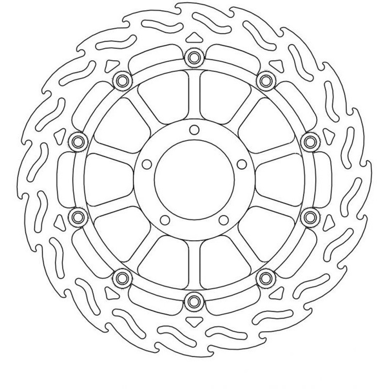 MM113047SB フレイム ステンローター Φ320 インナーBLK 1個 MOTO MASTER(モト マスター) 【通販モノタロウ】