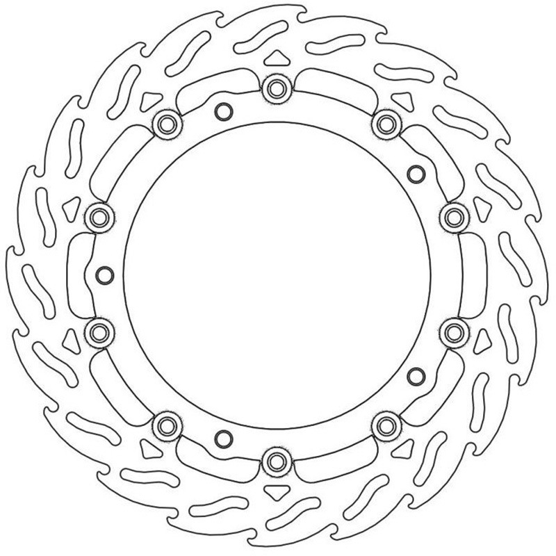 MM113080SB フレイム ステンローター Φ320 インナーBLK 1個 MOTO MASTER(モト マスター) 【通販モノタロウ】