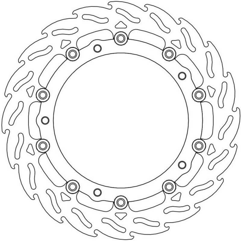 MM113081SB フレイム ステンローター Φ320 インナーBLK 1個 MOTO MASTER(モト マスター) 【通販モノタロウ】