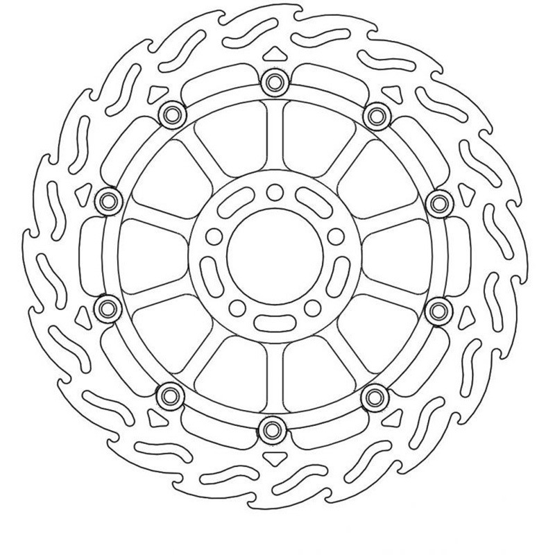 MM113005SB フレイム ステンローター Φ320 インナーBLK 1個 MOTO MASTER(モト マスター) 【通販モノタロウ】