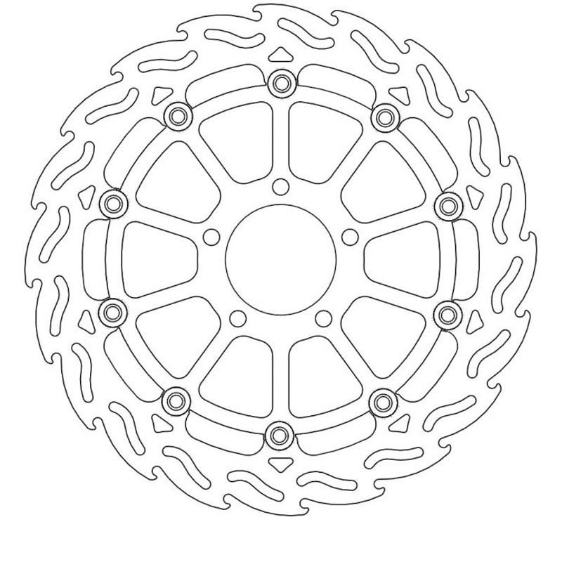 MM112040SB フレイム ステンローター Φ320 インナーBLK 1個 MOTO MASTER(モト マスター) 【通販モノタロウ】