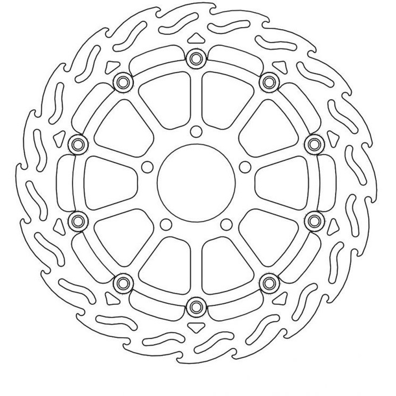 MM112033SB フレイム ステンローター Φ320 インナーBLK 1個 MOTO MASTER(モト マスター) 【通販モノタロウ】