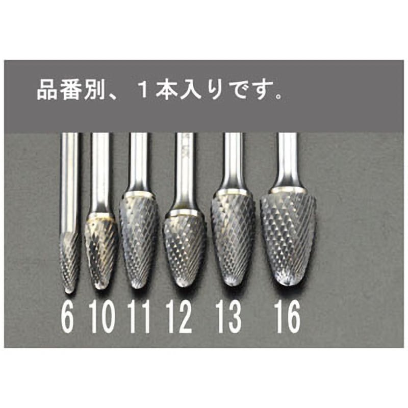 EA819JE-13 13x25mm[6mm軸]超硬カッター 1個 エスコ 【通販モノタロウ】