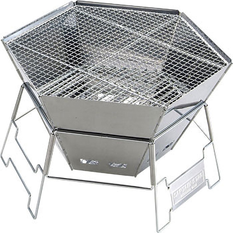M-6500 ヘキサ ステンレス ファイアグリル 1台 CAPTAIN STAG 【通販