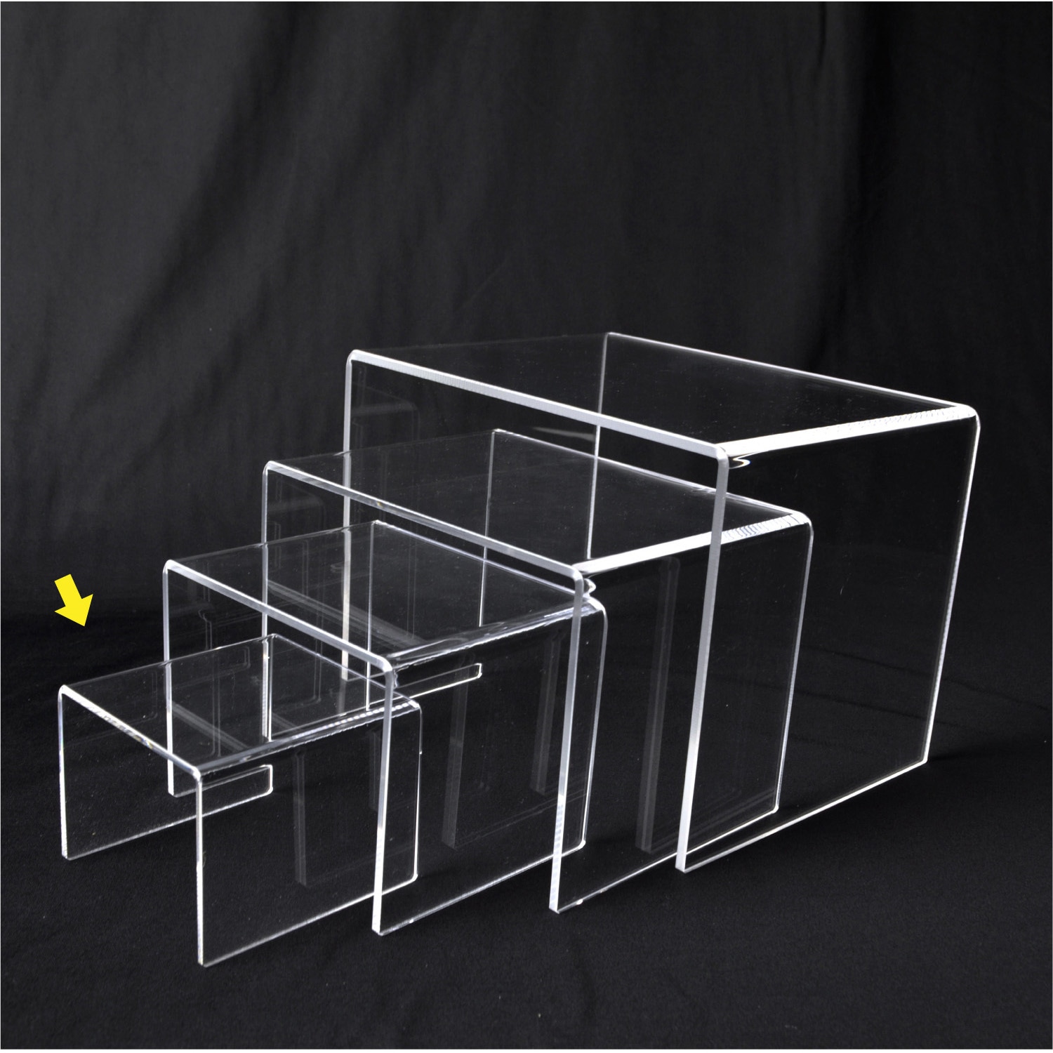 32-8792 アクリルディスプレイ コの字型 ササガワ 小小サイズ 1個 32