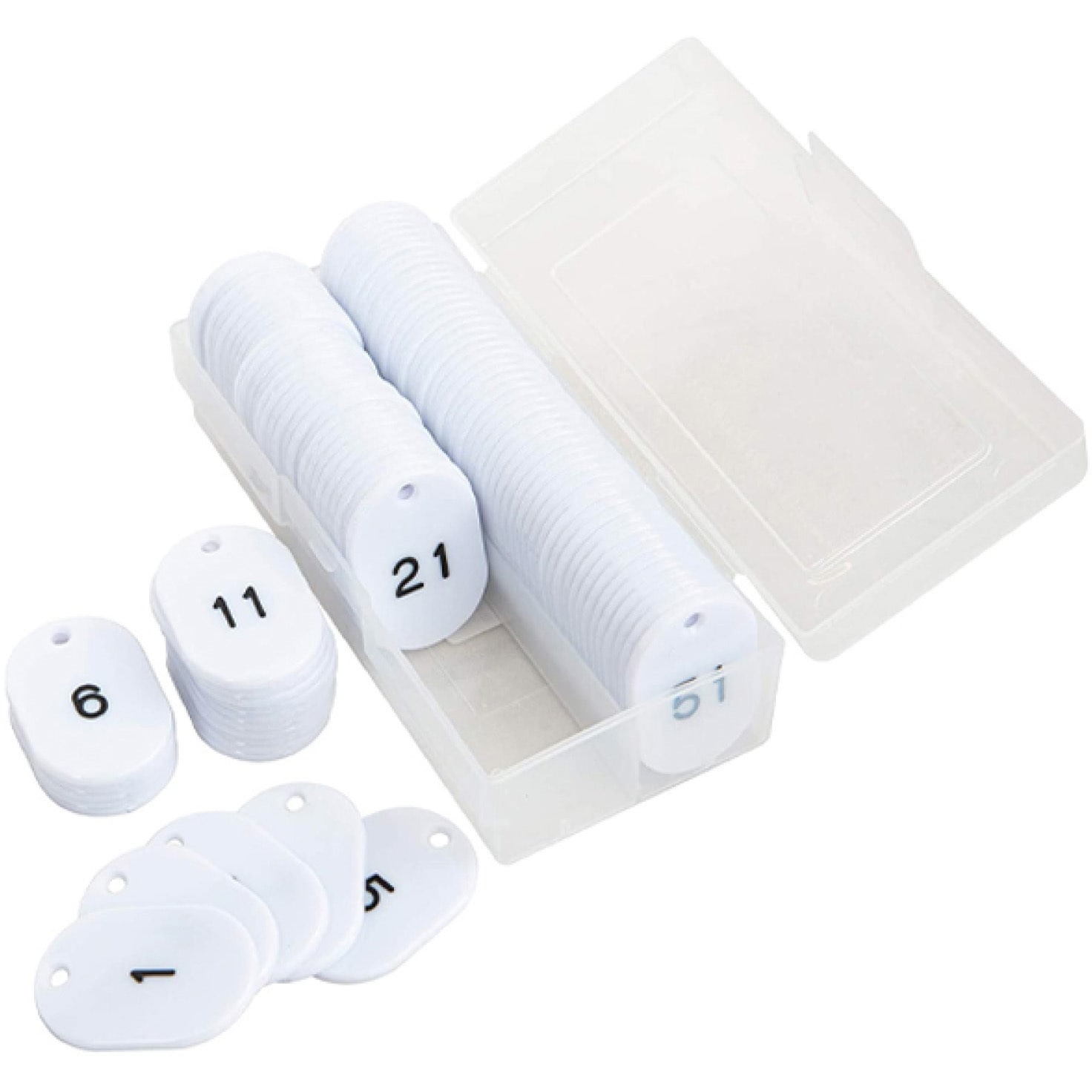 32-8800 番号札  1～100 小サイズ ササガワ 白色  1箱 32-8800 5,262円