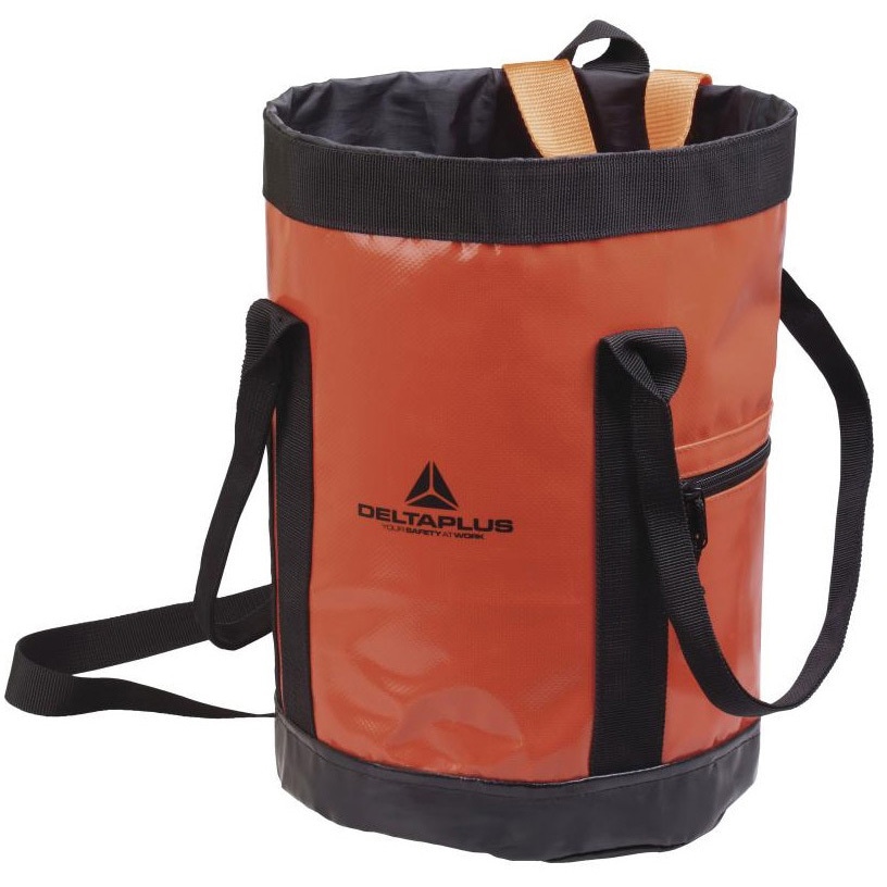 D0072 RA038/ツールバッグ14L DELTAPLUS オレンジ色 直径220mm高さ500mm  D0072