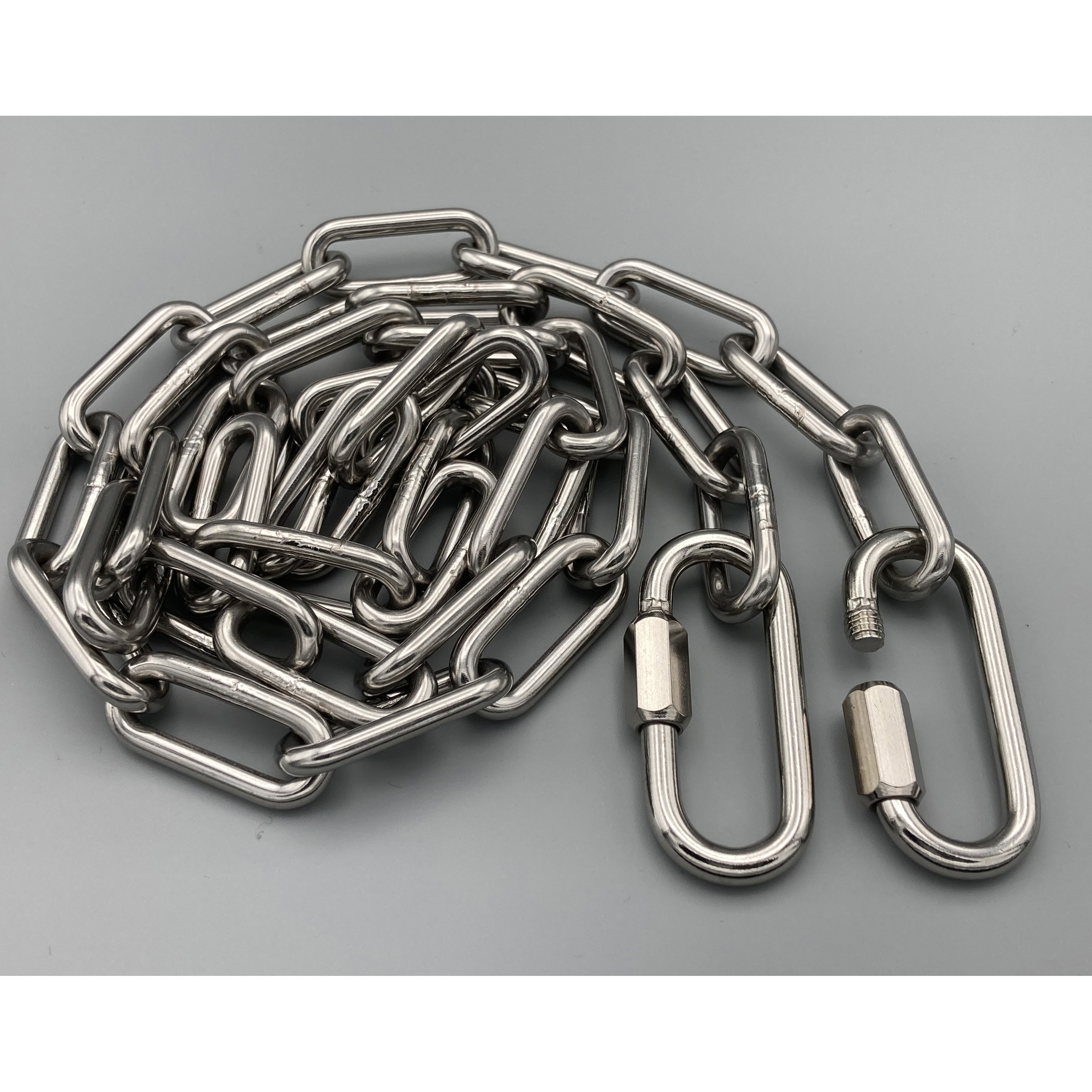 WCSR4 溶接チェーン カット品 ステンレス フック付 ラクテム 荷重80kg   WCSR4