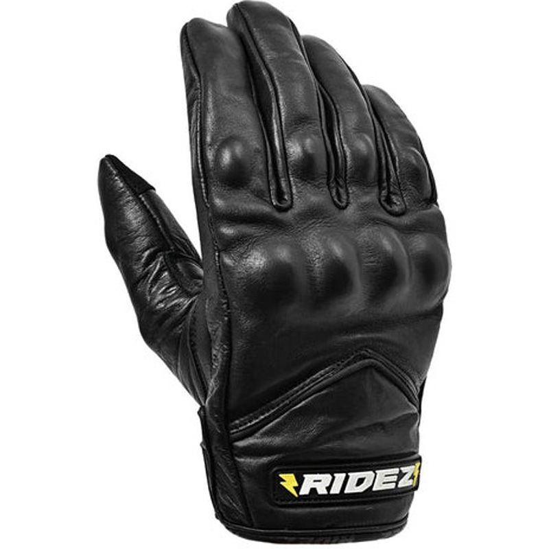 RLG261-XS バイク用 AXION ライダーグローブ ブラック レザー RIDEZ