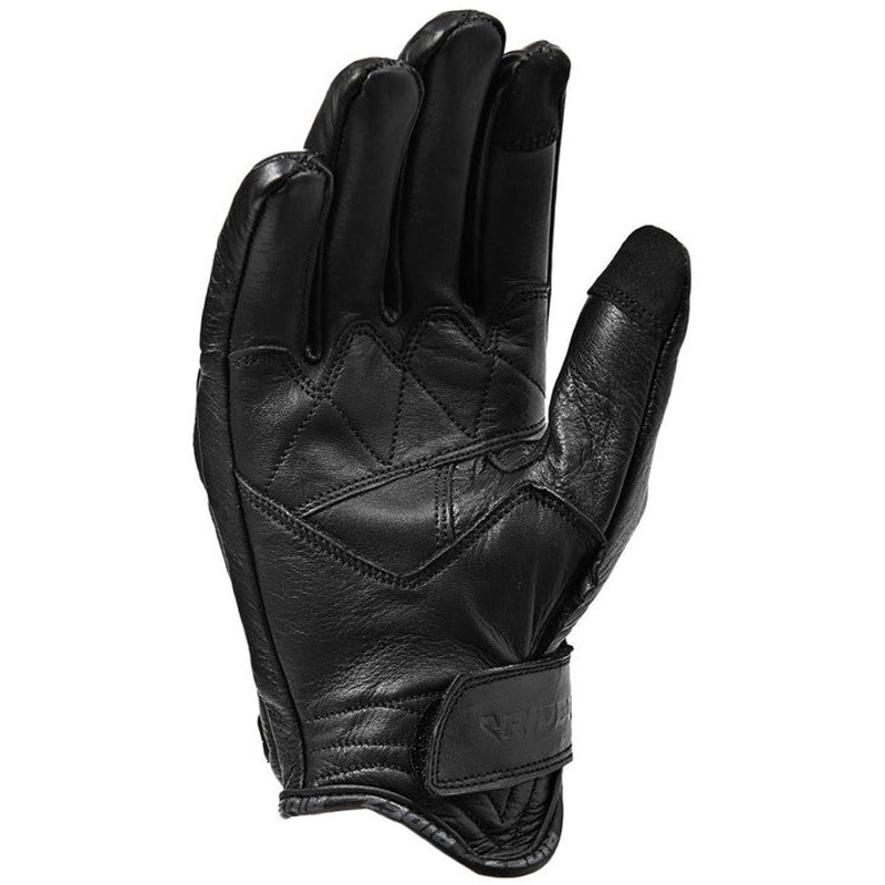 RLG261-L バイク用 AXION ライダーグローブ ブラック レザー RIDEZ