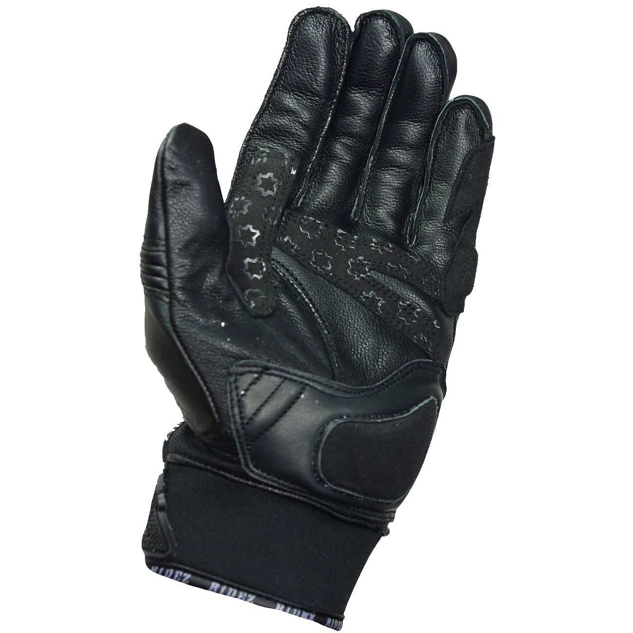 RLG263-S バイク用 QUASAR ライダーグローブ ブラック レザー RIDEZ